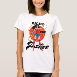 Wondervrouw met laso - strijd voor gerechtigheid t-shirt