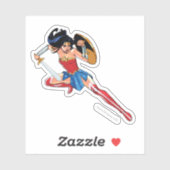 Wondervrouw met zwaard - Doe mee aan de strijd Sticker (Vel)