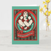 Wondervrouw| Mijn fantastische moeder op Vaderdag Kaart (Gele Bloem)