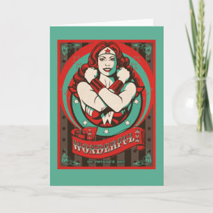 Wondervrouw  Mijn fantastische moeder op Vaderdag Kaart