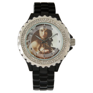 Wondervrouw op zonsondergang horloge