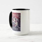 Wondervrouw vecht voor gerechtigheid mok (Voorkant links)