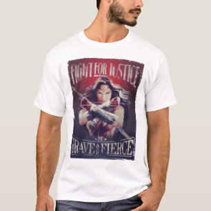 Wondervrouw vecht voor gerechtigheid t-shirt