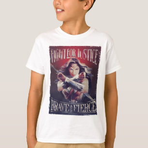Wondervrouw vecht voor gerechtigheid t-shirt