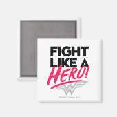 Wondervrouw - vechten als een helo magneet (Voorkant / Achterkant)