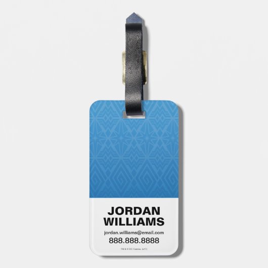 Wondervrouw - Vredesstrijd Bagagelabel (Achterkant verticaal)