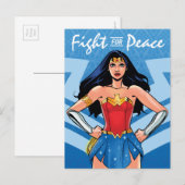 Wondervrouw - Vredesstrijd Briefkaart (Voorkant / Achterkant)