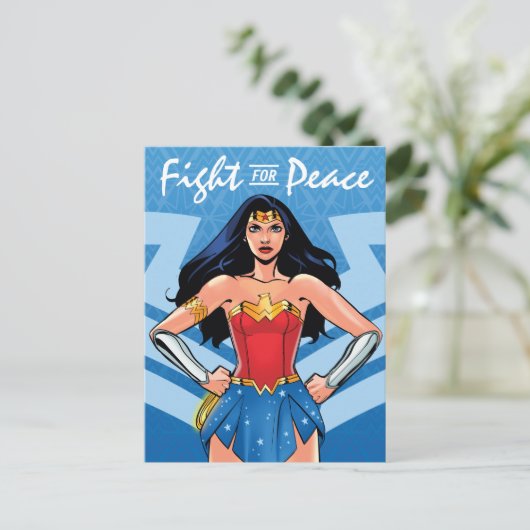 Wondervrouw - Vredesstrijd Briefkaart (Staand voorkant)