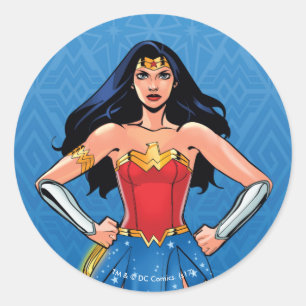 Wondervrouw - Vredesstrijd Ronde Sticker