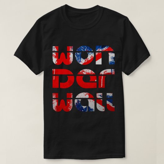 Wonderwall (UK flag) Oasis inspired T-Shirt Essent (Design voorkant)