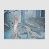 Wondevolle fee met draak tissuepapier (Voorkant)