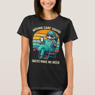 Wondverpleegster Funny Snacks maken aardiger verpl T-shirt