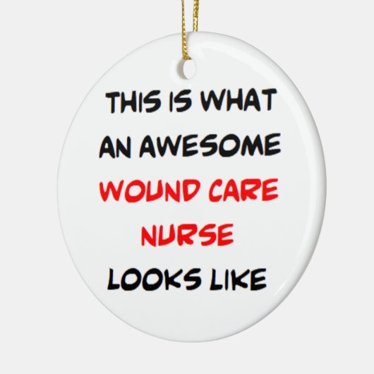 Wondverzorger, geweldige keramisch ornament (Links)