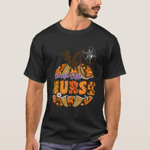 Wondverzorger Stethoscoop Halloween Pompoen Leo T-shirt