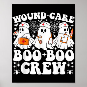 Wondverzorging Boo Boo Crew Nurse Funny Ghost Hall Poster