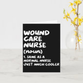 Wondverzorging Nurse Definition Funny Nursing Kaart (Gele Bloem)