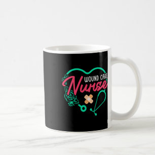 Wondverzorging Verpleegkundige Hart Stethoscoop Koffiemok