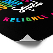 Wondverzorging Verpleegkundige Squad Appreciation  Poster (Hoek)