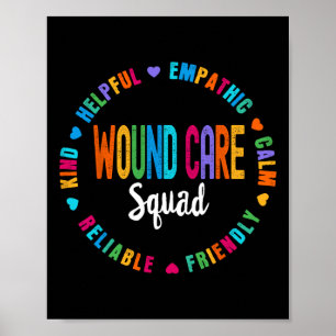 Wondverzorging Verpleegkundige Squad Appreciation  Poster