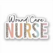 Wondverzorgingsverpleegkunde, wondverzorging sticker (Voorkant)