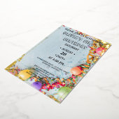 WONEderful Roze Bloemen 1e verjaardag Uitnodiging (Gedraaid)