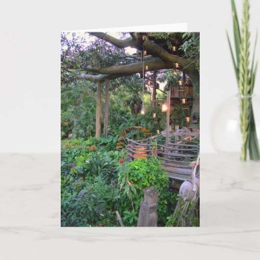 Wonen in het Blank Wenskaart Kaart (Voorkant)