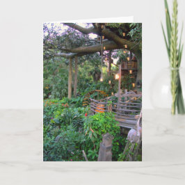 Wonen in het Blank Wenskaart Kaart