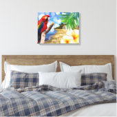 Wonen in het Paradijs Canvas Afdruk (Insitu (Slaapkamer))