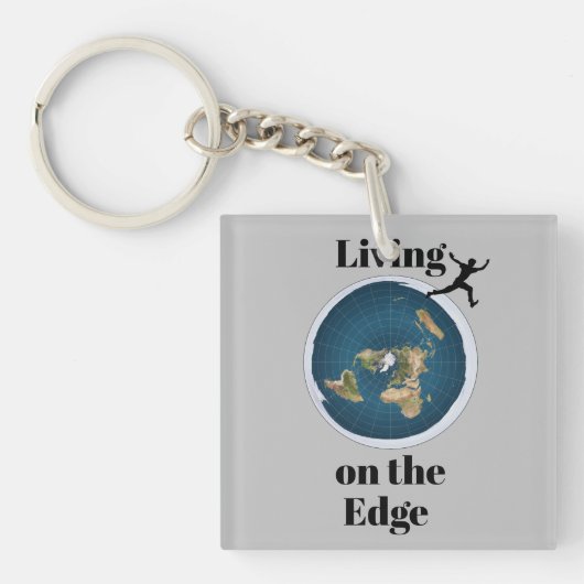 Wonen op de Edge Sleutelhanger (voorkant)