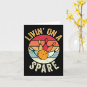 Wonen op een reserve grappig Bowling Team Bowler B Kaart (Gele Bloem)