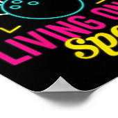 Wonen op een reserve grappige Bowling League Bowle Poster (Hoek)