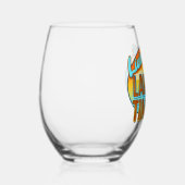 Wonen op Lake Time stengless wijnglas Zonder Voet (Rechts)