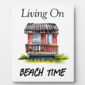 Wonen op strandtijd fotoplaat (Voorkant)