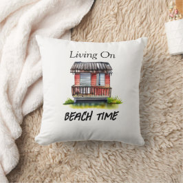 Wonen op strandtijd kussen