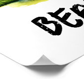 Wonen op strandtijd poster (Hoek)