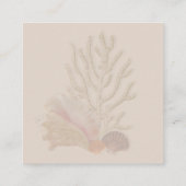 Wonen Zeeen Trouwdetails QR code Square Informatiekaartje (Achterkant)