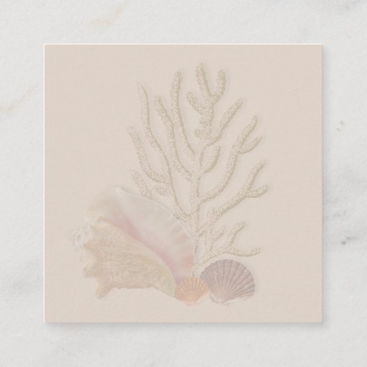 Wonen Zeeen Trouwdetails QR code Square Informatiekaartje (Achterkant)