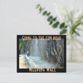 Wonende muur, weg naar de zon briefkaart (Staand voorkant)