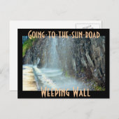 Wonende muur, weg naar de zon briefkaart (Voorkant / Achterkant)