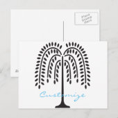 Wonende Wilde Silhouette Thunder_Cove Briefkaart (Voorkant / Achterkant)