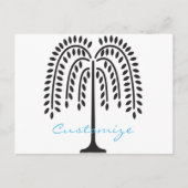 Wonende Wilde Silhouette Thunder_Cove Briefkaart (Voorkant)