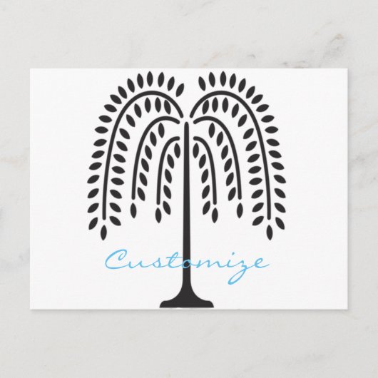 Wonende Wilde Silhouette Thunder_Cove Briefkaart (Voorkant)