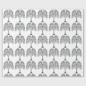 Wonende Wilde Silhouette Thunder_Cove Cadeaupapier (Vlak)