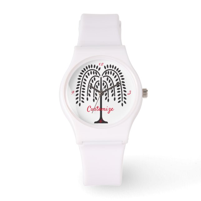 Wonende Wilde Silhouette Thunder_Cove Horloge (Voorkant)