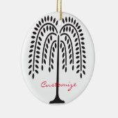 Wonende Wilde Silhouette Thunder_Cove Keramisch Ornament (Rechts)