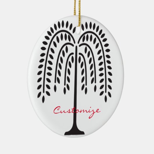 Wonende Wilde Silhouette Thunder_Cove Keramisch Ornament (Rechts)