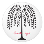 Wonende Wilde Silhouette Thunder_Cove Keramische Knop (Voorkant)