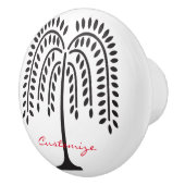 Wonende Wilde Silhouette Thunder_Cove Keramische Knop (Rechts)