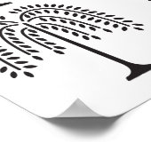 Wonende Wilde Silhouette Thunder_Cove Poster (Hoek)