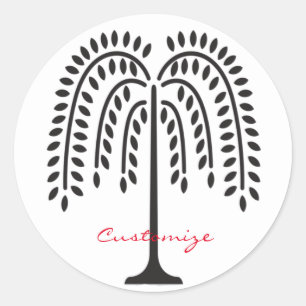 Wonende Wilde Silhouette Thunder_Cove Ronde Sticker